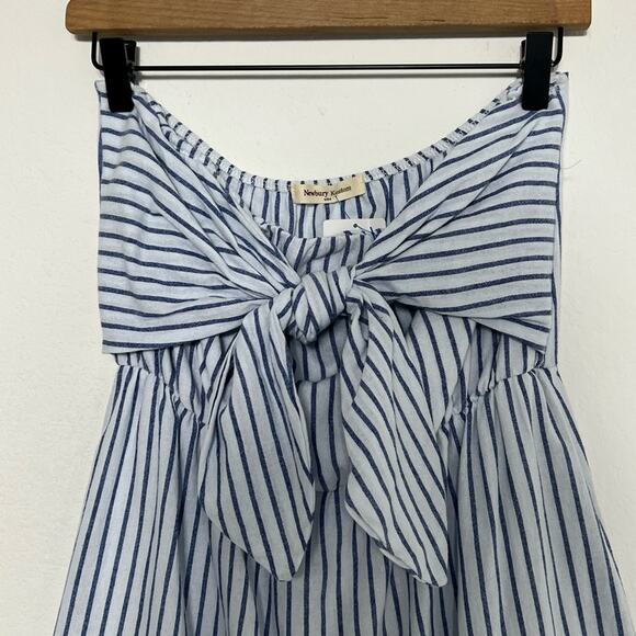 THE BLUE DOOR BOUTIQUE SEASIDE STRAPLESS BLUE WHITE LARGE DRESS BRAND NEW - Picture 4 of 6